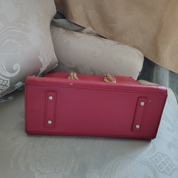 Dooney And Burke Tomato Red Wexford Leather Janine - Picture 3 of 12